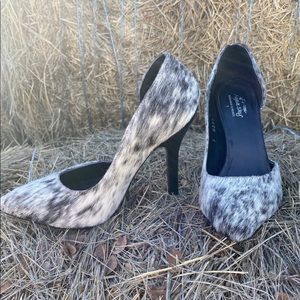 Cowhide heels